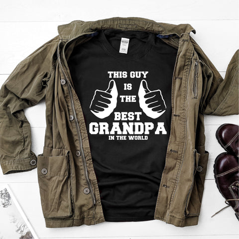 This guy is the best grandpa in the world- Ultra Cotton Short Sleeve T-Shirt - DFHM49