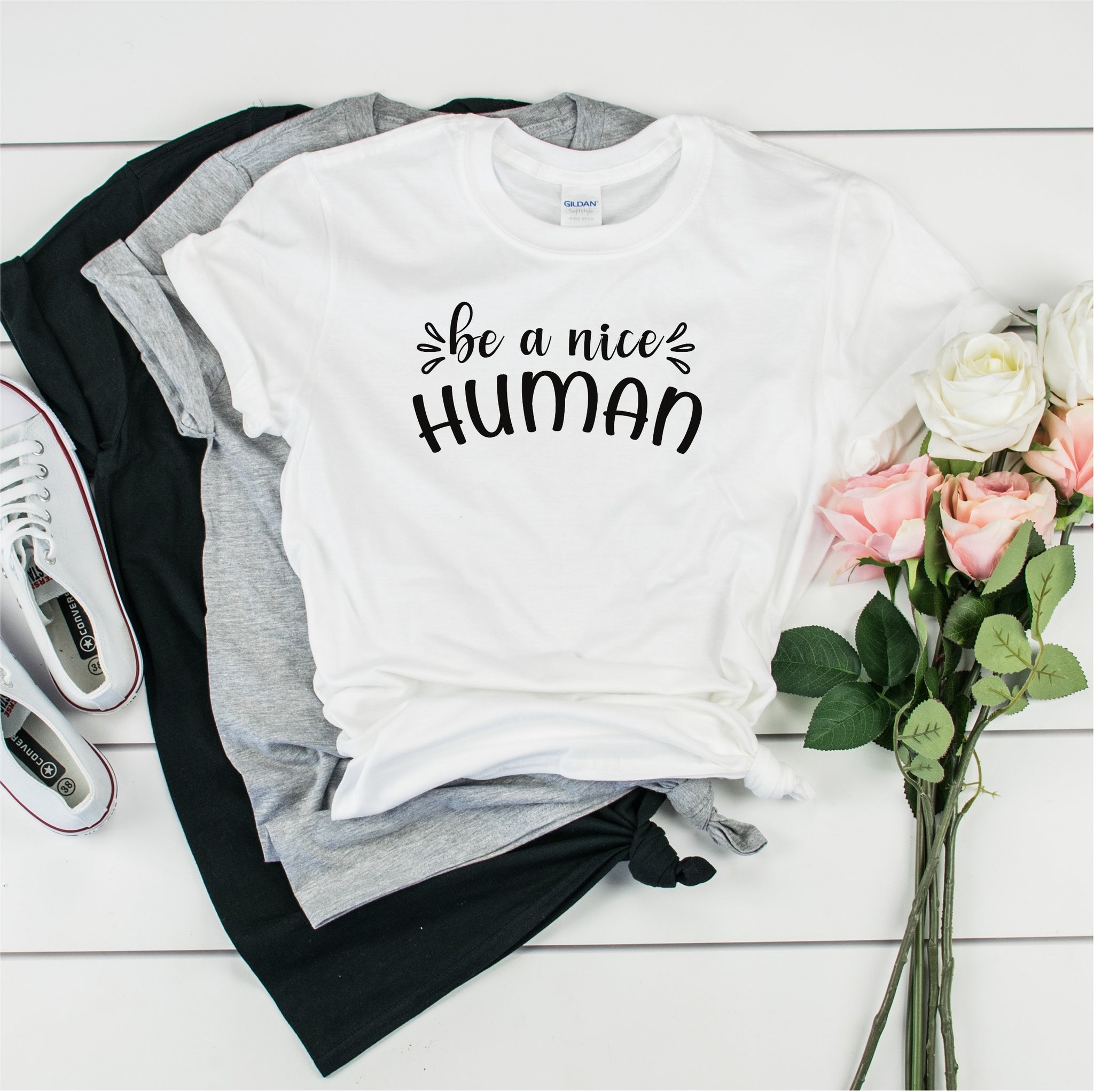 Be a Nice Human - Ultra Cotton Short Sleeve T-Shirt- FHD24